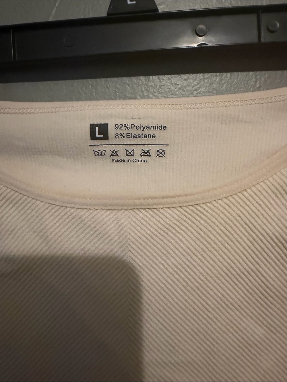 Source Unknown Ribbed Tank Bodysuit - Cream - Picture 2 of 3